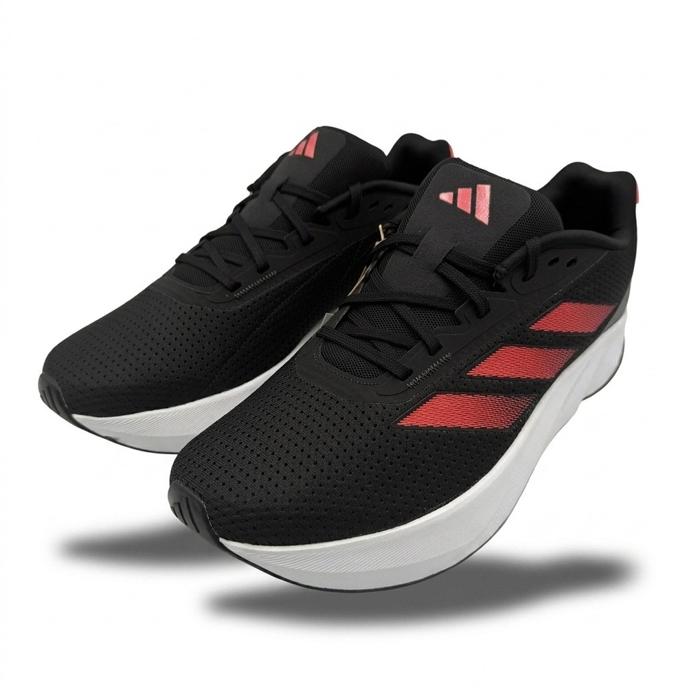 Adidas Duramo SL M Shoes Mens 10 Black Red IF9483 Lightweight Training **NEW**